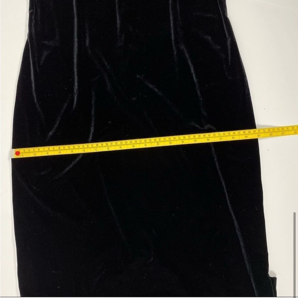 Vintage Velvet Sheer Neckline Dress - Picture 8 of 9